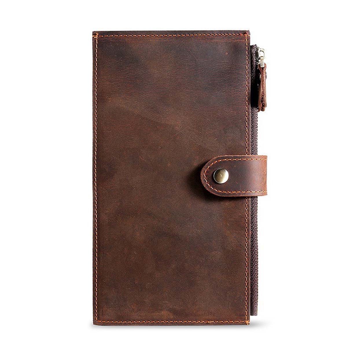 Yucka - Luxe ruime leren portemonnee - Bruin