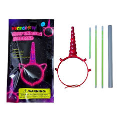 Alternative view of Glow sticks eenhoorn haarband multicolor