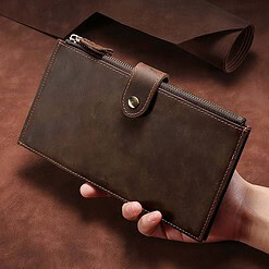 Alternative view of Yucka - Luxe ruime leren portemonnee - Bruin