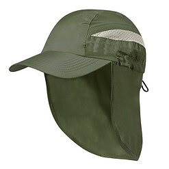Pet met nekbescherming microvezel groen