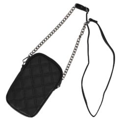 Alternative view of Telefoontasje met ketting zwart