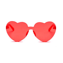 Hartjes zonnebril rood