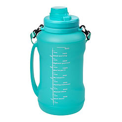 Duradis - Extra grote siliconen waterfles 2000 ml - Turquoise