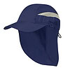 Pet met nekbescherming microvezel blauw
