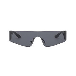 Alternative view of Zwarte sport zonnebril met randloos montuur - Zwart glas