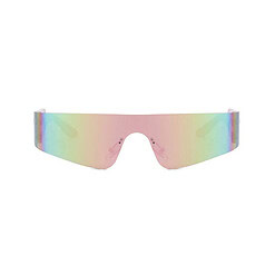 Alternative view of Paarse sport zonnebril met randloos montuur - Multicolor glas
