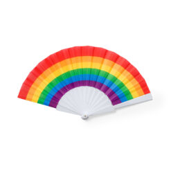 Alternative view of Handwaaier RPET regenboog + roze zonnebril