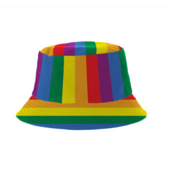 Alternative view of Vissershoedje pride regenboog + hartjes zonnebril roze