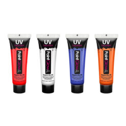 Alternative view of UV Face & Body Paint 12 ml set rood-wit-blauw-oranje 4 stuks