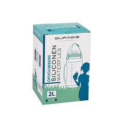 Alternative view of Duradis - Extra grote siliconen waterfles 2000 ml - Turquoise