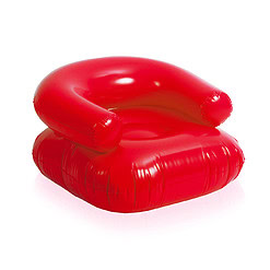 Opblaasbare stoel rood