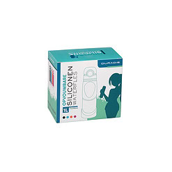 Alternative view of Duradis - Opvouwbare siliconen waterfles 1000 ml - Sky Blue