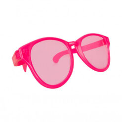 Alternative view of Roze XXL feestbril met transparante glazen