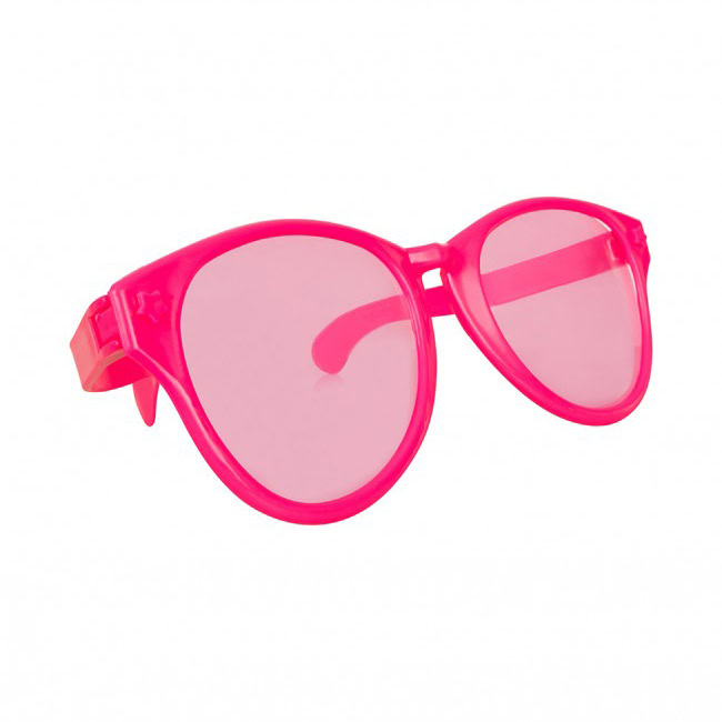 Roze XXL feestbril met transparante glazen - Afbeelding 2