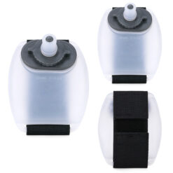 Alternative view of Duradis - Siliconen waterfles armband transparant/grijs