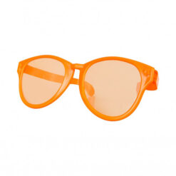 Alternative view of Oranje XXL feestbril met transparante glazen
