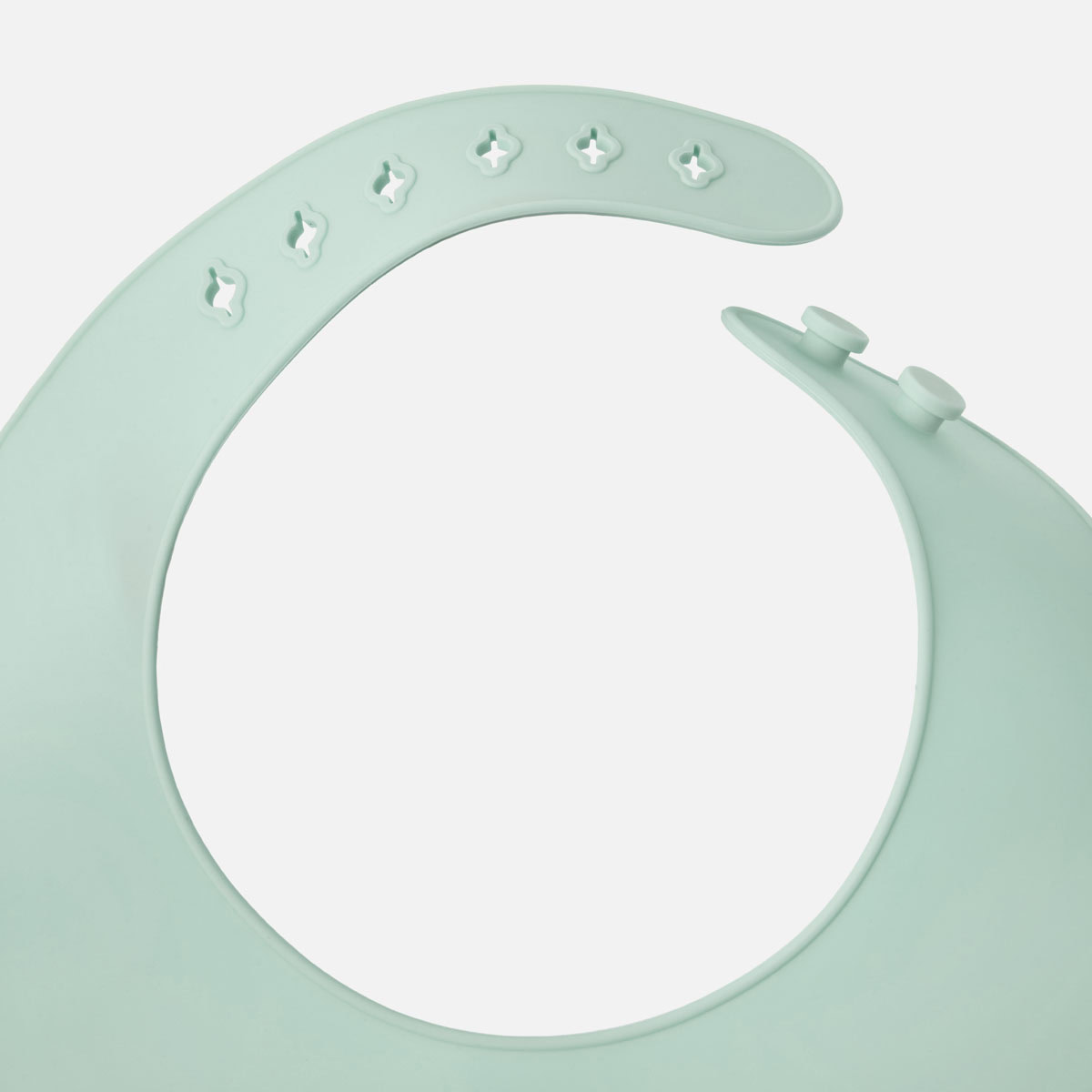 Duradis - Siliconen slabbetje met opvangbakje - Mint Green - Afbeelding 3