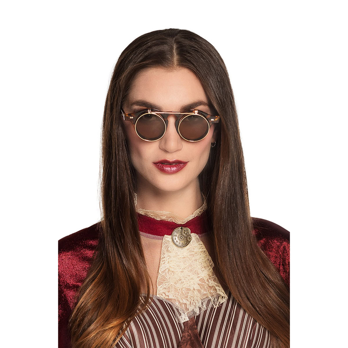 Flipstyle vintage steampunk bril - Afbeelding 3