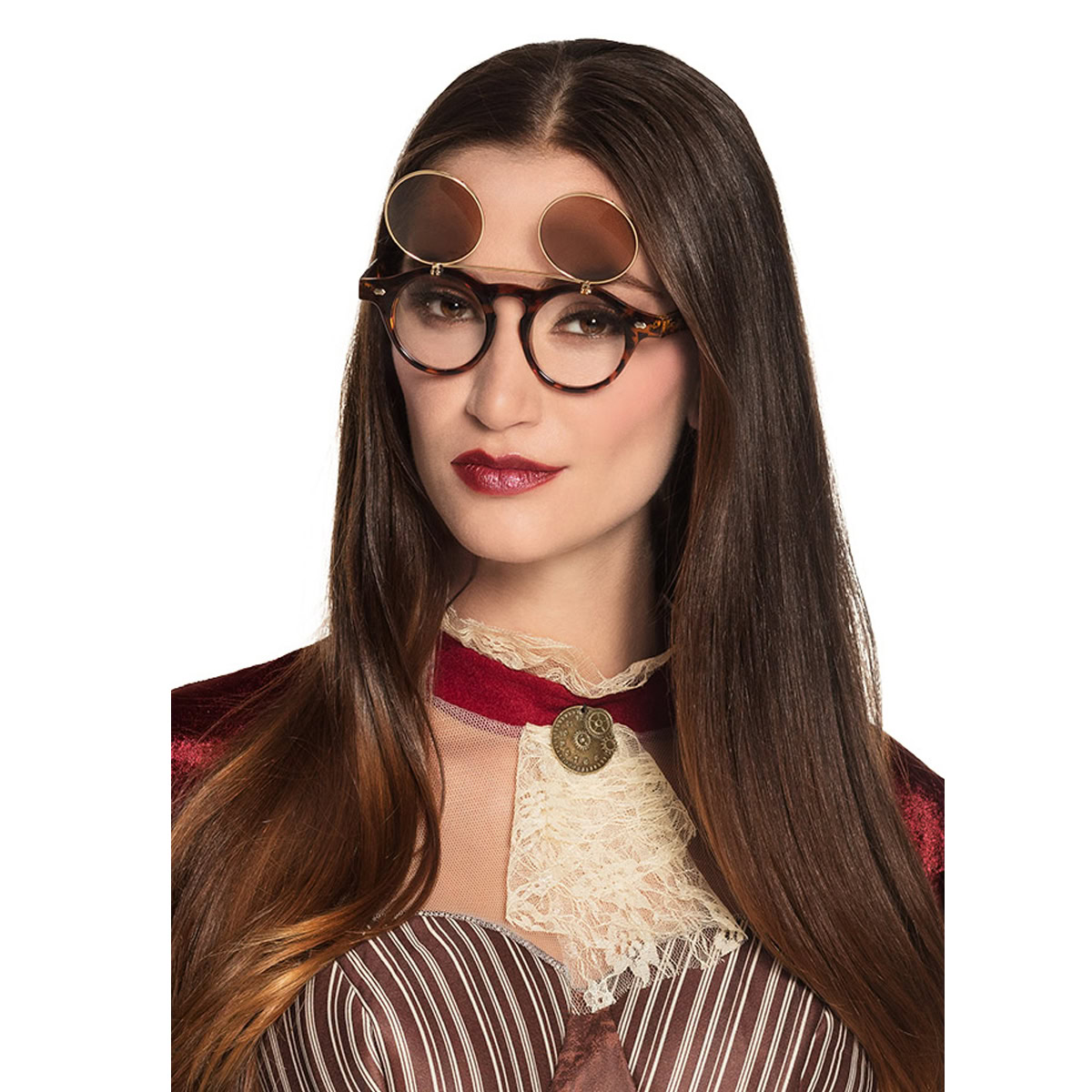 Flipstyle vintage steampunk bril - Afbeelding 2