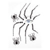 Face jewels Halloween zwarte spin