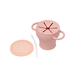 Alternative view of Duradis - 2 in 1 Opvouwbare drink en snackbeker voor kinderen - Baby Pink
