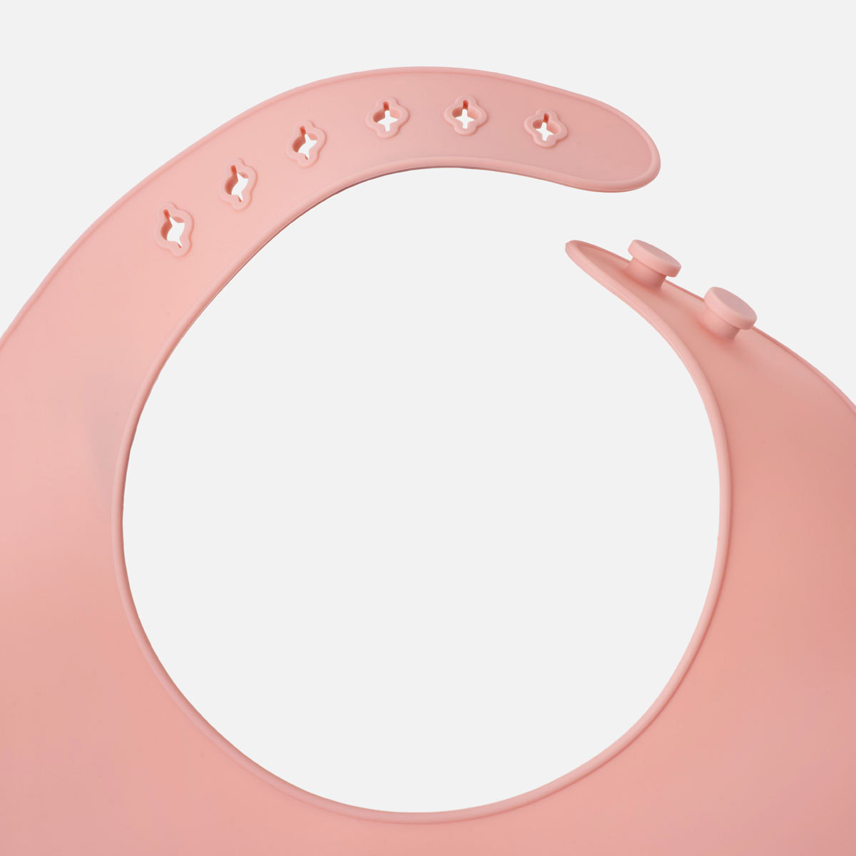 Duradis - Siliconen slabbetje met opvangbakje - Baby Pink - Afbeelding 3