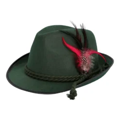 Alternative view of Oktoberfest Tiroler hoed met touw groen
