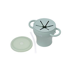 Alternative view of Duradis - 2 in 1 Opvouwbare drink en snackbeker voor kinderen - Turquoise