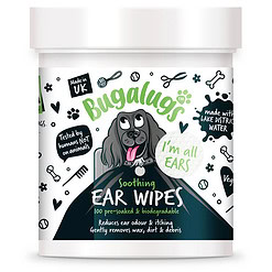 Bugalugs bevochtigde biologisch afbreekbare oor doekjes voor honden - 100 stuks