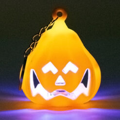 Alternative view of Halloween pompoen sleutelhanger met lichtje