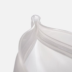 Alternative view of Duradis - Siliconen herbruikbare vershoudzak voor voedsel 1000ml - Transparant