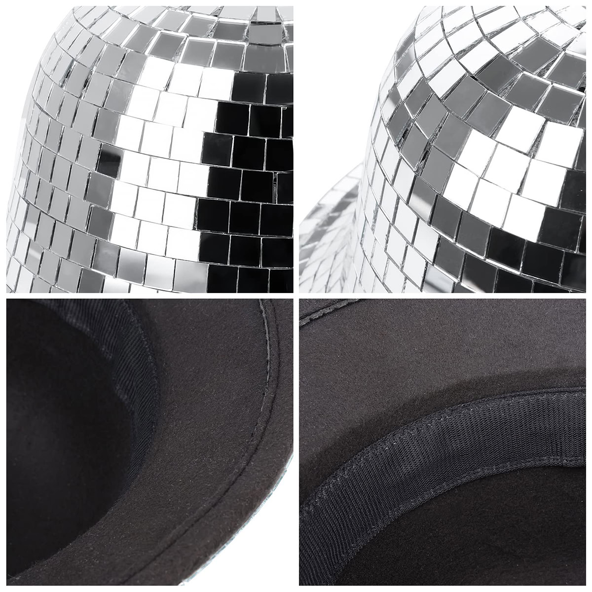 Discobal bucket hat zilver - Afbeelding 4