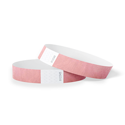 1000 stuks Polsbandjes Tyvek - 19 mm - festival bandjes - corona polsbandje - pastel roze
