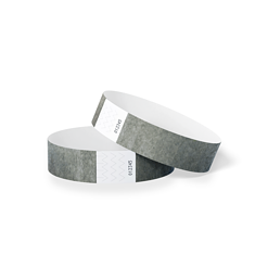1000 stuks Polsbandjes Tyvek - 25 mm - festival bandjes - corona polsbandje - Zilver