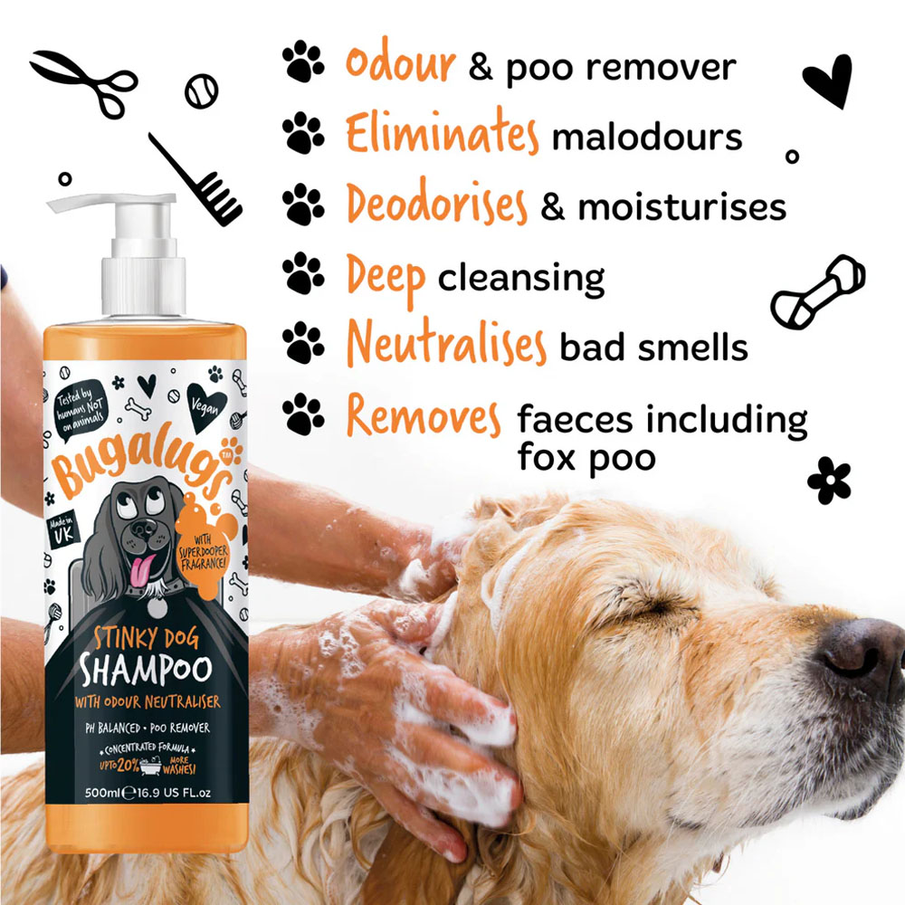 Bugalugs shampoo voor stinkende honden met geurneutralisator - Afbeelding 4