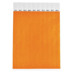 Alternative view of 1000 stuks Polsbandjes Tyvek - 19 mm - festival bandjes - corona polsbandje - neon oranje