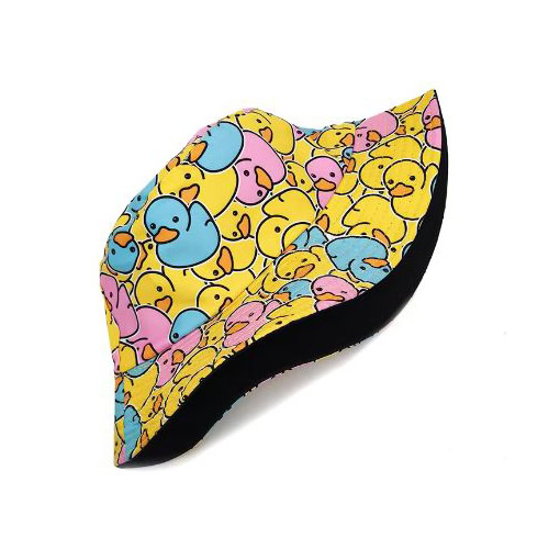 Bad eendjes duck bucket hat blauw/roze - Afbeelding 3