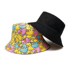 Alternative view of Bad eendjes duck bucket hat blauw/roze