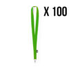 RPET keycord groen, 100 stuks