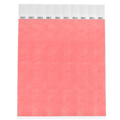 Alternative view of 1000 stuks Polsbandjes Tyvek - 25 mm - festival bandjes - corona polsbandje - pastel roze