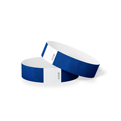 1000 stuks Polsbandjes Tyvek - 25 mm - festival bandjes - corona polsbandje - Donker blauw