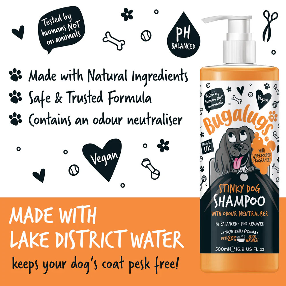 Bugalugs shampoo voor stinkende honden met geurneutralisator - Afbeelding 11