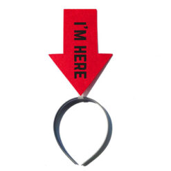 Haarband I'm here rood
