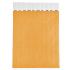 Alternative view of 1000 stuks Polsbandjes Tyvek - 19 mm - festival bandjes - corona polsbandje - pastel oranje
