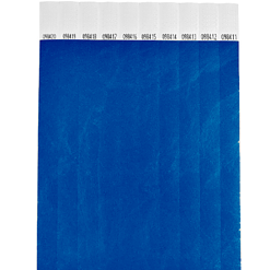 Alternative view of 1000 stuks Polsbandjes Tyvek - 19 mm - festival bandjes - corona polsbandje - donkerblauw