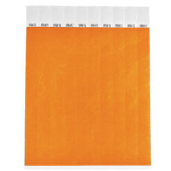 Alternative view of 1000 stuks Polsbandjes Tyvek - 25 mm - festival bandjes - corona polsbandje - Neon oranje