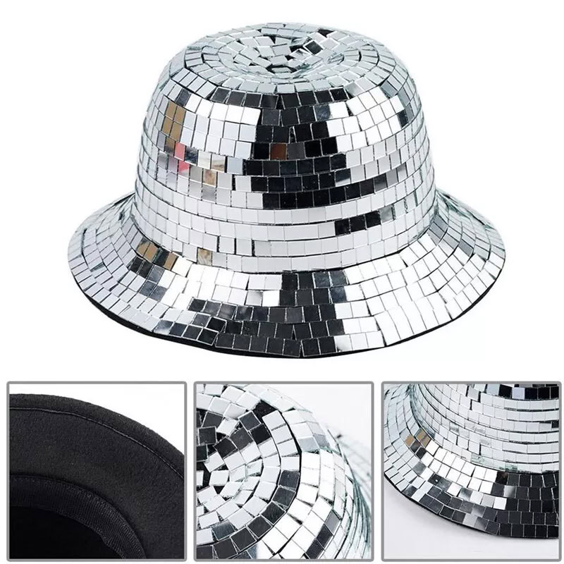 Discobal bucket hat zilver - Afbeelding 3