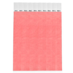 Alternative view of 1000 stuks Polsbandjes Tyvek - 19 mm - festival bandjes - corona polsbandje - pastel roze