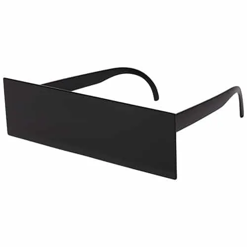 Censuur balk bril | zwart - Afbeelding 2