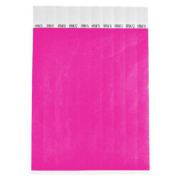 Alternative view of 1000 stuks Polsbandjes Tyvek - 19 mm - festival bandjes - corona polsbandje - neon roze